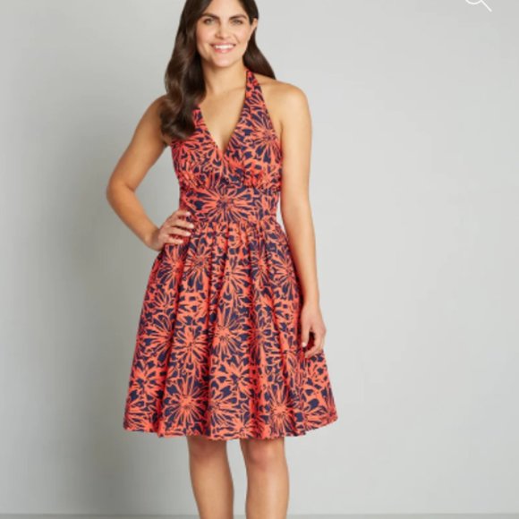 Modcloth Dresses & Skirts - Modcloth The Unfaltering Halter Sundress